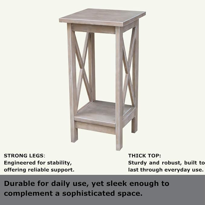 International Concepts 24" X-Sided Plant stand, Gray