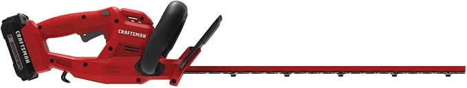 CRAFTSMAN V20 Cordless Hedge Trimmer with Battery and Charger Included, 20 in. Blade, Rechargeable Bush Trimmer Cordless, Lightweight (CMCHT810C1)
