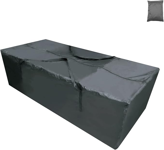 Outdoor Waterproof Patio Cushion Storage Bag 1 Pack, 68" Anti-UV Weatherproof Outdoor Cushion Storage Bag with Reinforced Handles & Double Zippers
