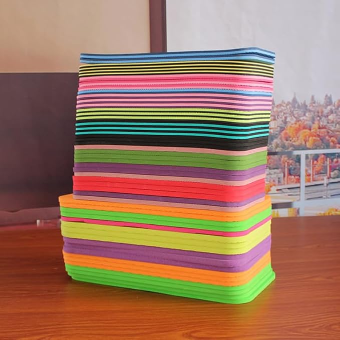 BESPORTBLE Exercise Kneeling Pad - Thick Tpe Knee Cushion for Yoga and Pilates Floor Workouts 13.38 X 6.69 X 0.23 Inch 12 Pieces Random Colors