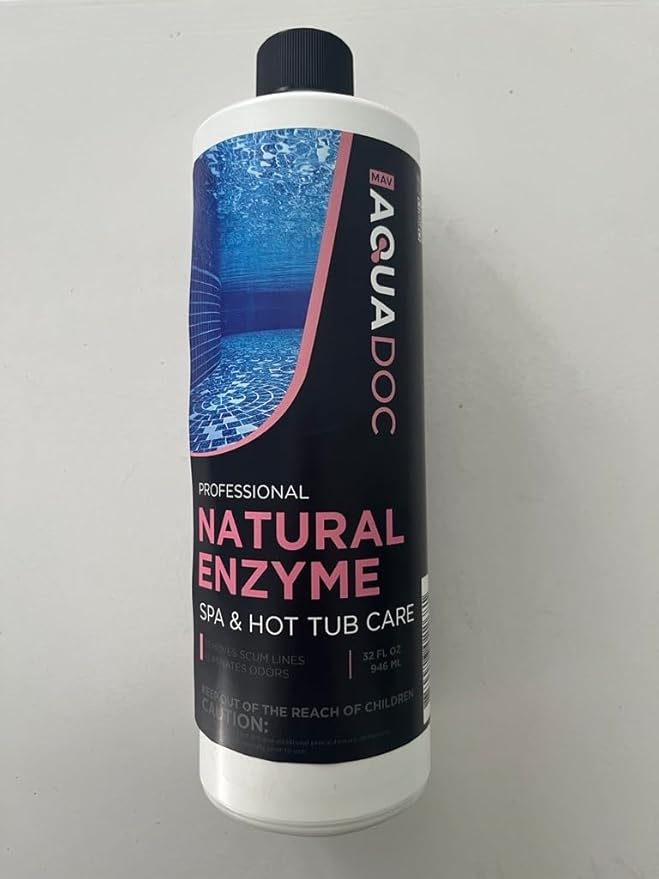 AquaDoc Spa Enzyme Water Treatment - 16oz - Natural Hot Tub Enzyme Cleaner & Clarifier for Balanced Water - Made in USA