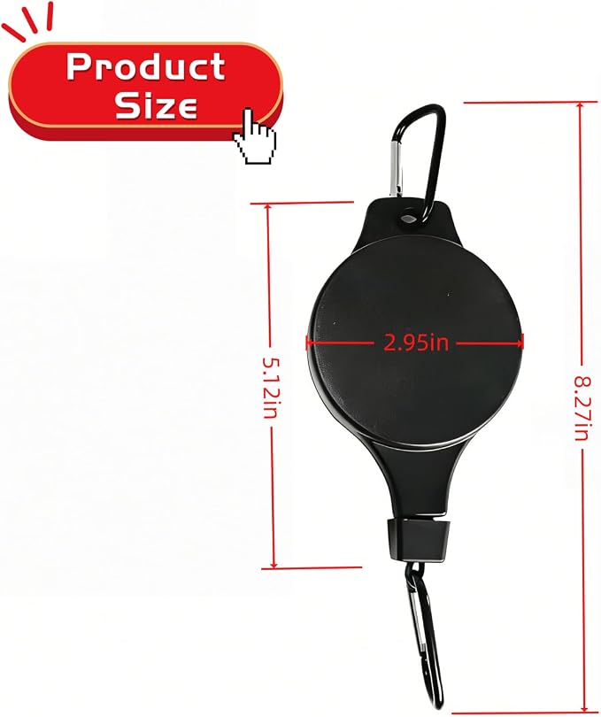 4PCS Retractable Plant Hanger, Upgraded Plant Pulleys for Hanging Plants, Easy to Raise & Lower, Heavy Duty Fit for Garden Flower Pots, Hanging Planters, Bird Feeders Indoor Outdoor (Black-4PCS)