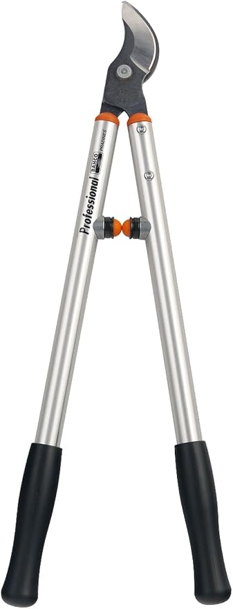 Bahco BAHP114-SL60 Loppers for Tree Trimming, Professional-Grade with Counter Blade, Lightweight Aluminum Handles with Shock Absorbers, Narrow Cutting Head, 1.2 in Cutting Capacity, 23.6 in Length