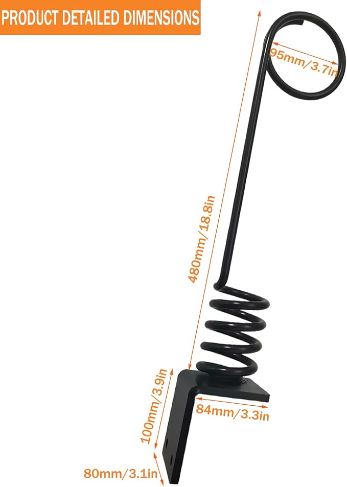 Bolt on Hose Hanger Hydraulic Hose Hanger for Tractor , 2 Pack - Black