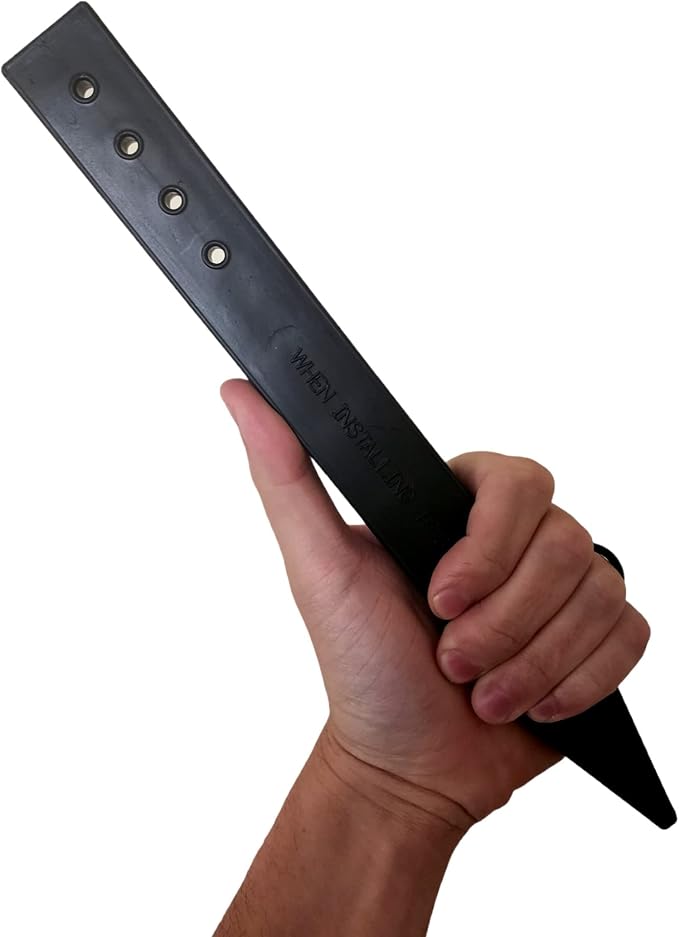 USA Made Heavy Duty, Black Landscape Lawn & Garden Border Edging Stakes - Easy Install Terrace & Bender Board (15)