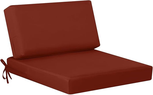 idee-home Outdoor Chair Cushions for Patio Furniture, Outdoor Seat Cushion | Waterproof Hampton Bay Deep Seat Replacement Couch Cushions for Garden Backyard Deck 26.5 x 26.5