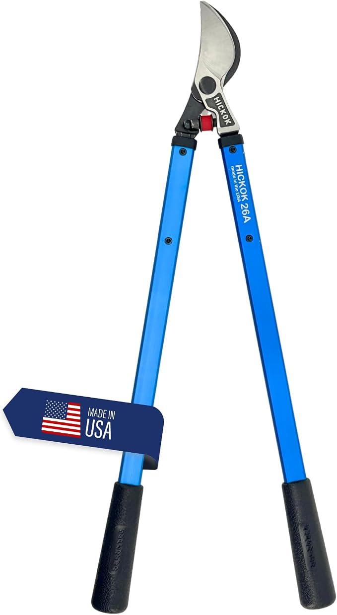 Hickok 나무 다듬기용 튼튼한 로퍼 - 긴 손잡이가 있는 66cm(26인치) 가지 커터 및 전지 가위 | 경량 알루미늄 나무 트리머 | 전문가 등급 전지가위 미국산