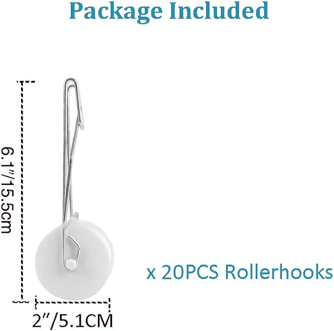 20 Pack Tomato Trellis Roller Hooks with 49.2FT String for Tomato,Plant, Greenhouse,Flower Vine Twine Crop Trellis Kit Plant Roller Hook