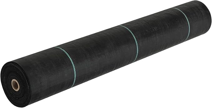 VEVOR Weed Barrier Landscape Fabric, 3x300 FT Heavy Duty Garden Weed Fabric, 3.2Oz Woven Weed Control Fabric, Weed Blocker Mat, Easy Setup, Durable PP Gardening Fabric for Driveway Ground Cover, Black | Soil-Friendly and Highly Permeable,Smooth and Pre...