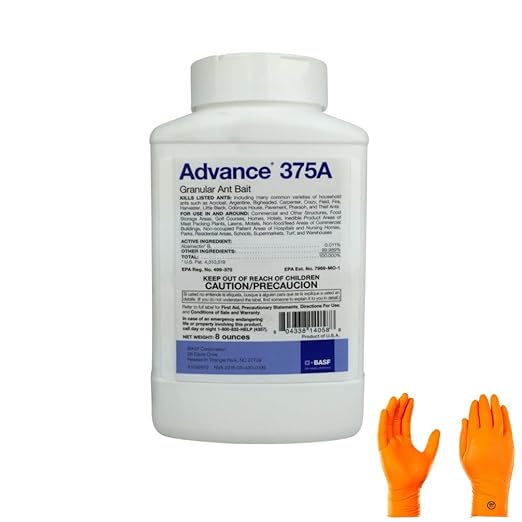 Advance 375A Select Ant Bait – Professional-Grade Ant Control for Indoors & Outdoors | Premium USA Supply Gloves for Safe Eradication | USA Supply Pest ID Card