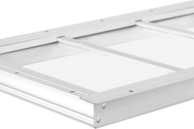 2 Pack Shed Window 10" W x23 H, White Flush Mount Window with Tempered Glass for Playhouses, Sheds, Garage and Chicken Coops