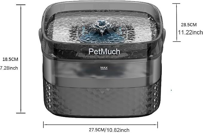 2.4Gal/9L Pet Water Fountains for Medium and Large Dogs and Multiple Cats Large Capacity Automatic, Dog Water Fountains with Filters (Dog Fountain 1 Filtesr + 1 Sponges)