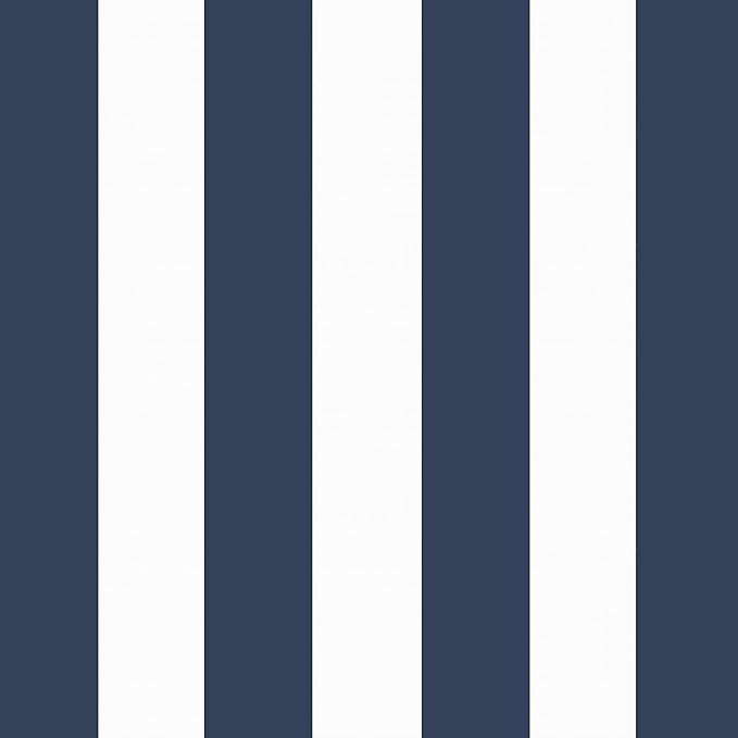 Arden Outdoor Foam Deep Seat Cushion Set (4-Pack), 24x24, Premium High-Density Foam, Never Flattens, Weather-Proof for Patio Chair Sofa Couch, Sapphire Blue Cabana Stripe