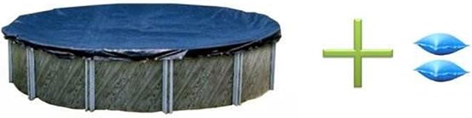 New Winter Above Ground Round Swimming Pool Cover 28' + 2 4x8 Air Pillows