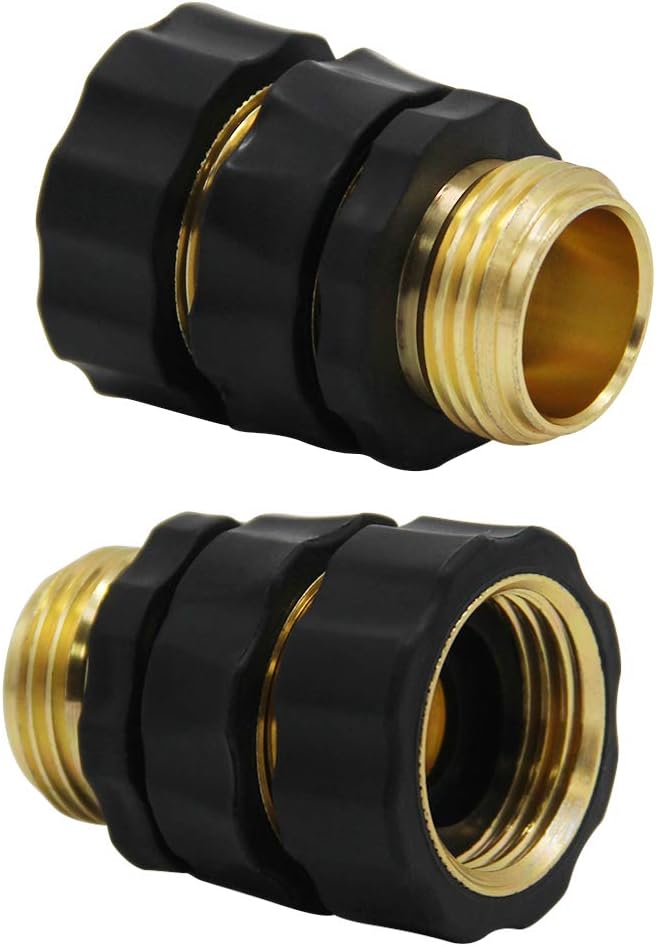 Twinkle Star 3/4 Inch Garden Hose Fitting Quick Connector Male and Female Set, 4 Set, Garden Hose Adapter, Quick Connect Hose Fittings, Garden Hose Connector, Hose Attachment