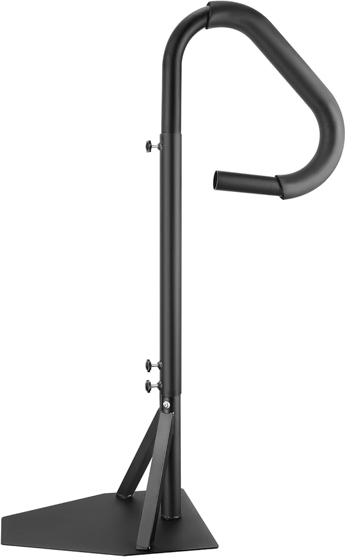 VEVOR Hot Tub Handrail, 360 Rotatable Spa Side Handrail with 48"-63" Adjustable Height, Rust-Proof Aluminum Spa Hot Tub Hand Rail with Slide-Under Mount Base for Indoor & Outdoor, 600LBS Capacity