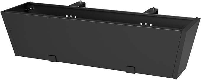 Railing Planter Box - Heavy Duty Window Boxes, 36” Deck Railing Planter Boxes with Adjustable Bracket, Deck Planters for Railing Outdoor Fence (1 Pack)