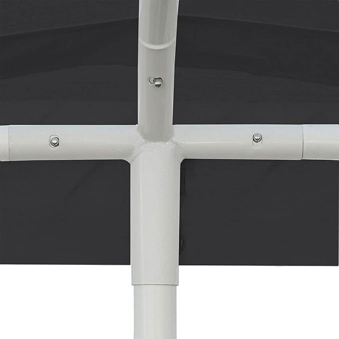 Caravan Canopy Domain Pro 200 Straight Leg 10 by 20 Foot Outdoor Canopy Car Tent 10x20 with Durable Powder Coated Steel Frames, Black
