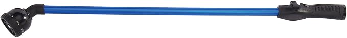 Dramm RainSelect Rain Wand – 30 Inch Aluminum Watering Wand with 9-Pattern Adjustable Spray Head & One Touch Thumb Control Valve – Garden Hose Wand for Flowers, Plants & Hanging Baskets – Blue