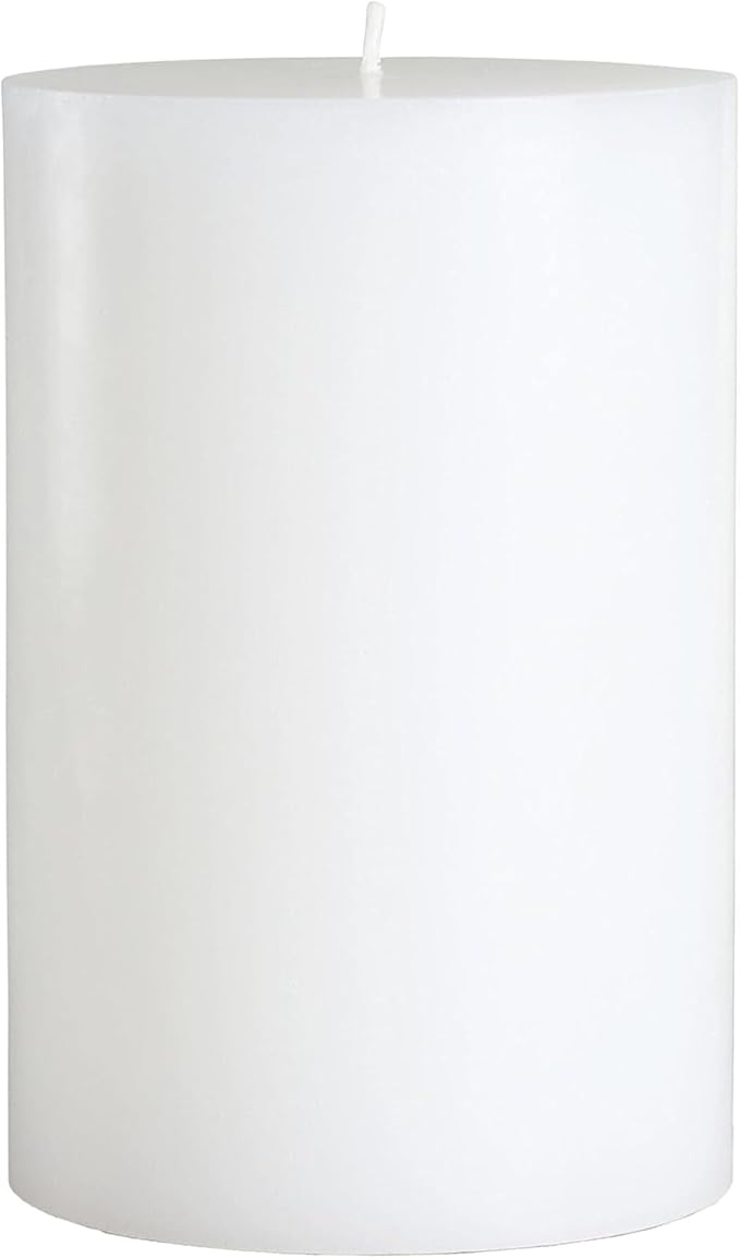 Mister Candle Citronella Candle, Ideal for Indoor & Outdoor Use, 4” x 6” Tall Pillar Candle, Hand Poured, Premium Wax & Dripless, 130 Hour Burn Time