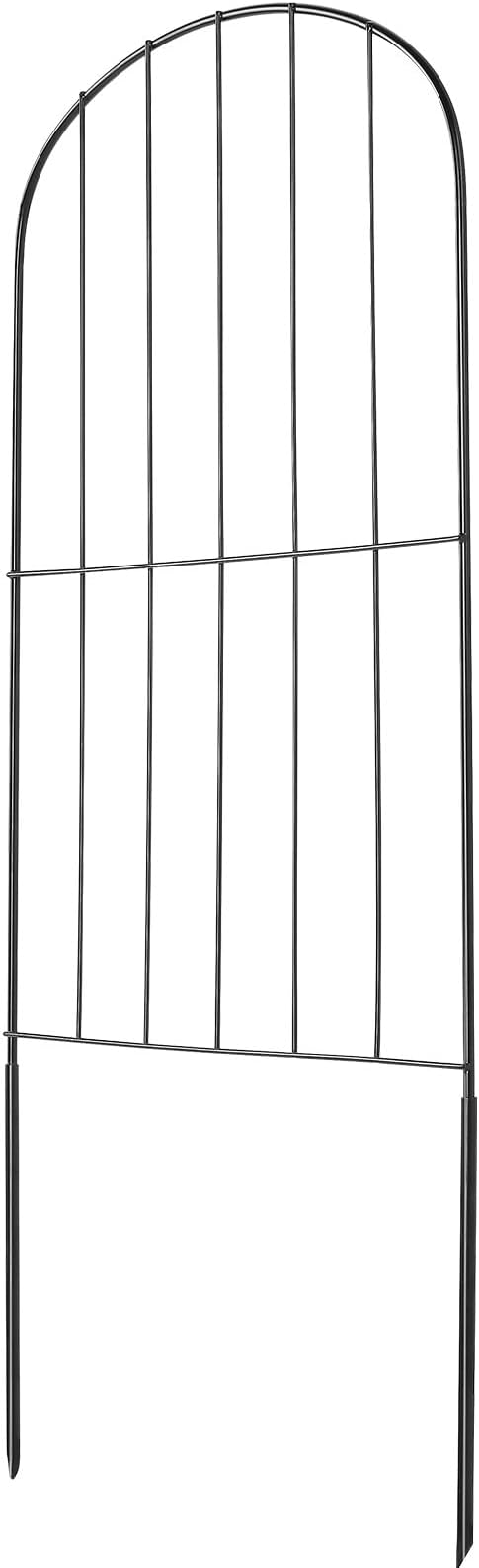 VEVOR Decorative Garden Fence 28 Pack, No Dig Fence 24in(H) x30ft(L) Animal Barrier Fence, Underground Garden Fencing with 2 inch Spike Spacing, Metal Dog Fence for The Yard and Outdoor Patio