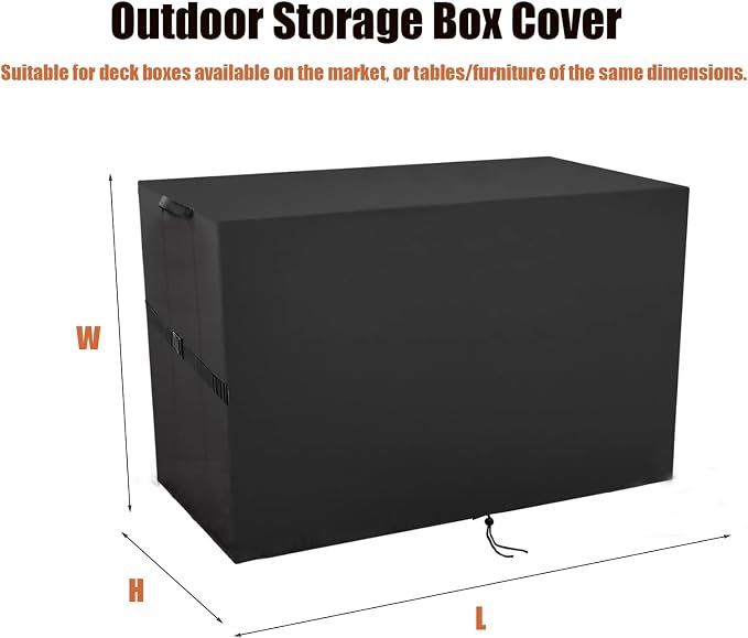 Outdoor Storage Box Cover，Waterproof Resin Storage Bin Cover Deck Box Covers-23.22"L x 22.44"W x 6.69"H