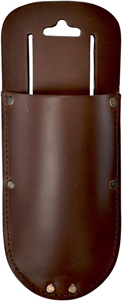 Hide & Drink, Thick Leather Holster for Pruning Shears w/Belt Loop Garden Scissors Sheath, Folding Saw, Construction & Utility Tools Pouch, Handmade Includes 101 Year Warranty