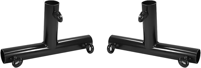 Aoneky 1'' Corner Canopy Fitting Couplers Kit - Fits 3/4" EMT - Frame Carport Connectors (6pcs 3 Way T Shaped Fittings)