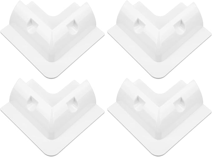 Spartan Power ABS Drill Free Solar Panel Mount 4 Piece (White) Great for RV's, Vans, Trailers, Buses, Skoolies, Boats