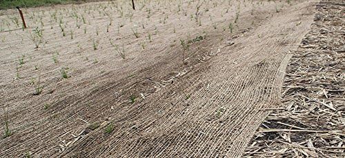 AK-Trading Jute Erosion Control, Soil Saver Mesh Blanket - 48" Wide x 1 Yard (3 feet Long) - 12 Sq. Ft. Coverage