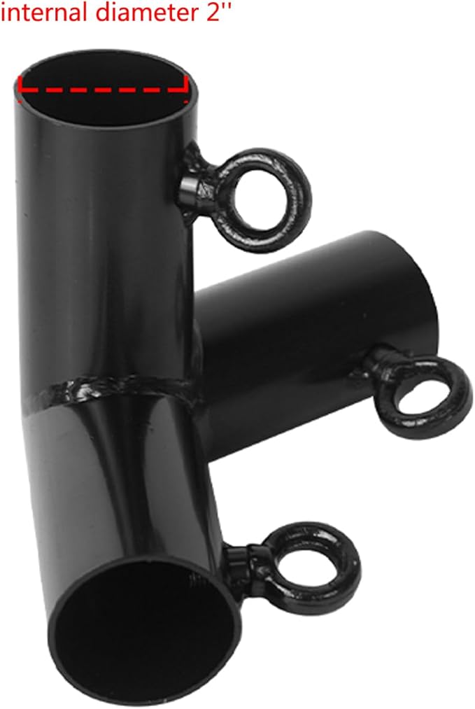Aoneky 2'' Flat Roof Corner Canopy Fitting Couplers Kit - Frame Carport Connectors (8 Legs Kit)