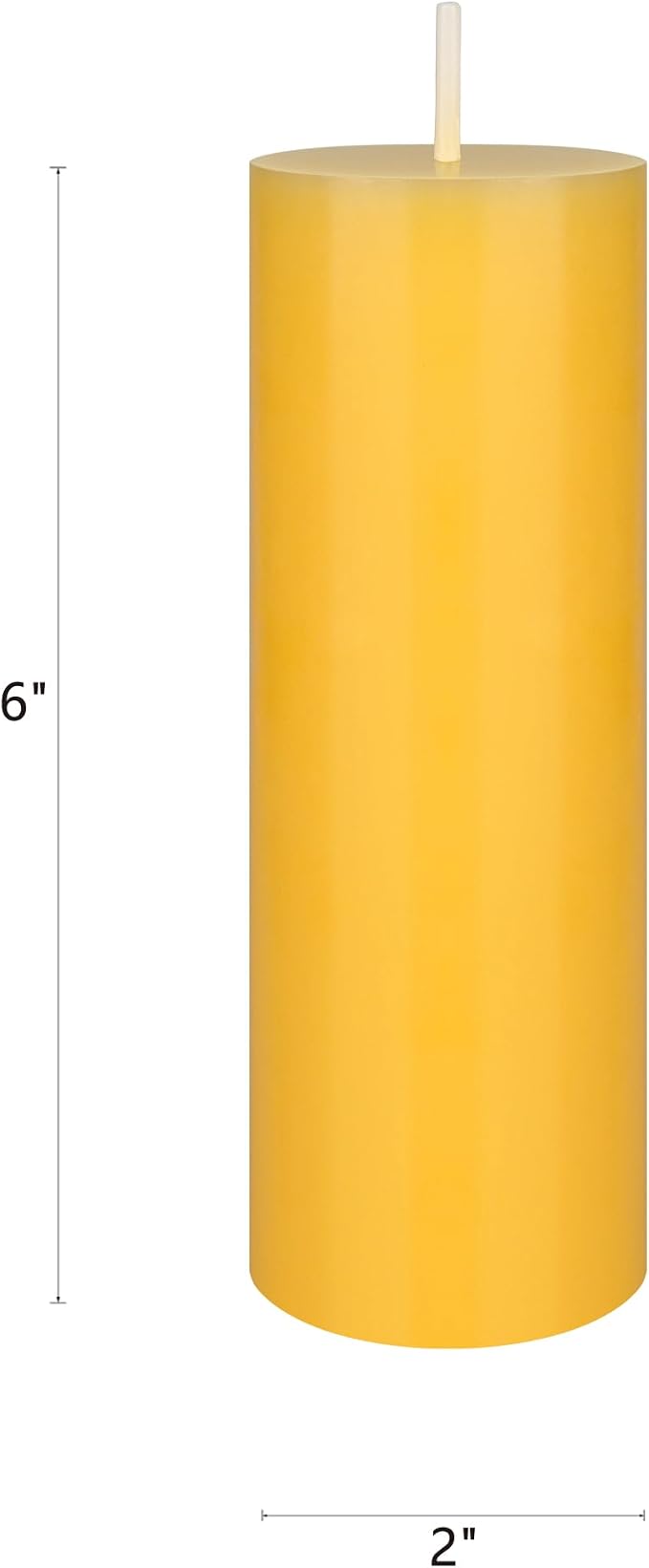 Mega Candles 3 pcs Scented Solid Citronella Pillar Candles, Hand Poured Wax Candle 2 Inch x 6 Inch, Indoor & Outdoor Use, Camping, Festivities, Events, Party Usage, Patio, Barbecue BBQ, Picnics