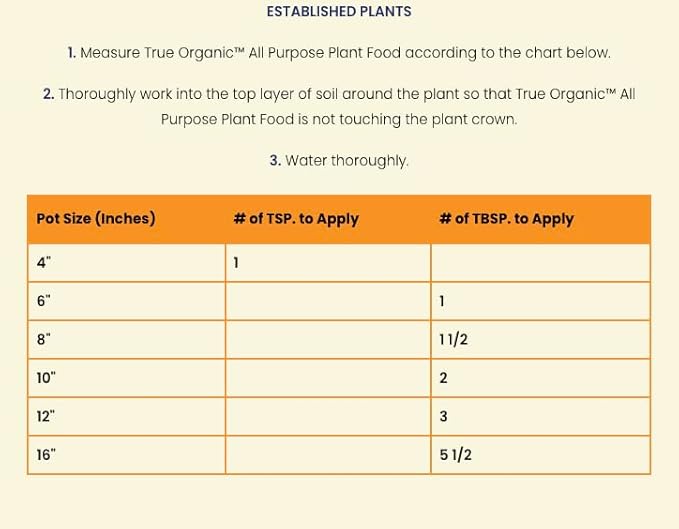 True Organic All Purpose Plant Food – Organic Fertilizer for Fruits, Vegetables, Flowers, and Herbs – 4.5lb Jug Covers 97 sq. ft.