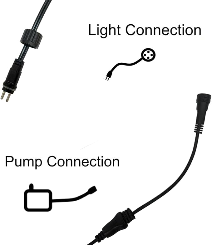 Replacement for Sea Sun Star MZ20450AB Pump,Low Volt,with Light Connection