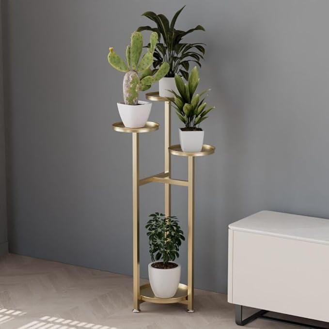 Takywep Corner Plant Shelving Multi-Layer Heavy Duty Metal Flower Pot Stand for Patio Garden Balcony Living Room Bedroom