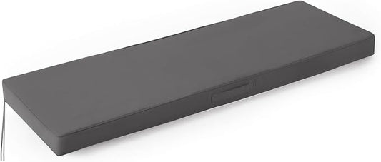 IPYNBAP Outdoor Bench Cushions for Outdoor Furniture, 59x18x3 Inch, Waterproof Bench Pillow, Fade Resistant Long Bench Seat Pads for Garden, Indoor, Porch Swing, Dark Grey