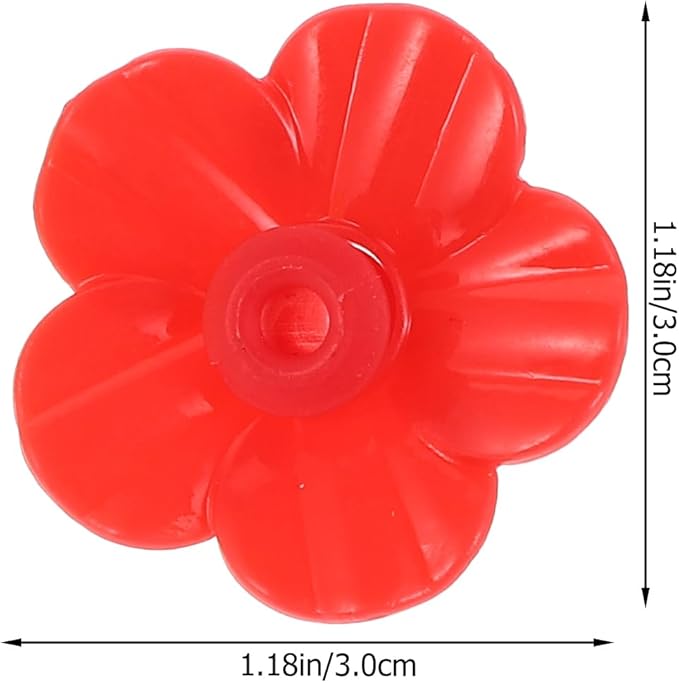 Sosoport 15 Pieces Hummingbird Feeders Replacement Flowers Pet Replacement Bird Feeder Replacement Parts Feeding Ports Bee Guards for Hummingbird Feeders for Outdoors Hanging Feeder