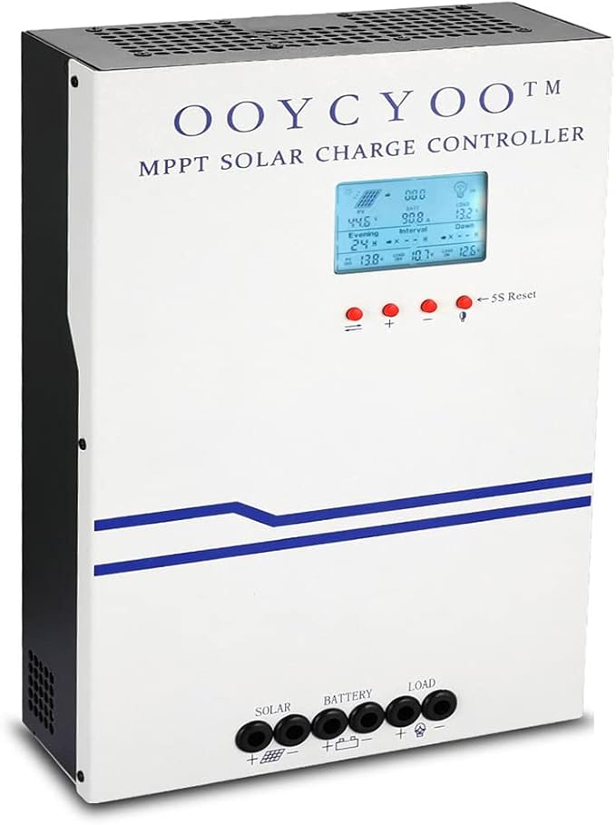 80 Amp MPPT Charge Controller MPPT 12V 24V 36V 48V Auto, 80a Solar Charge Regulator Max 150V w/LCD Display Work with AGM, Gel, Flooded and Lithium, Max Input Power 4000W