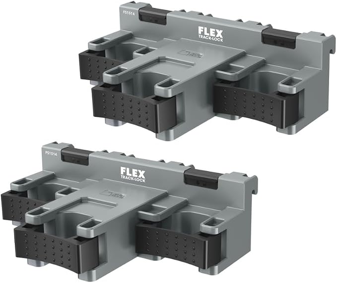 FLEX Track-Lock Wall Mount Storage System Triple Clamp Tool Mount, 2 Pack - FS1514-2