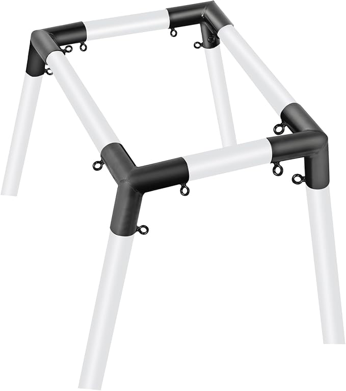 Aoneky 1 3/8'' Corner Flat Roof Canopy Fitting Couplers Kit - Frame Carport Connectors (4 Legs)