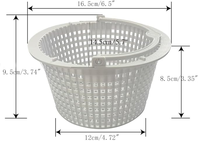 SPX1091C Basket with Handle Replacement Skimmer Basket for Hayward Automatic Skimmers SP1091LX,SP1091WM (White)