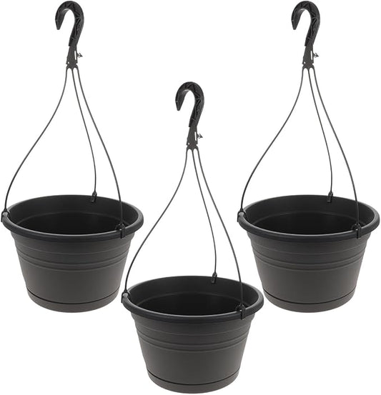 DOITOOL 3pcs Flowerpot Balcony Hanging Planter Hanging Holder Hanging Plant Pot Indoor Yard Garden Hanging Planter Outdoor Planter Pots Orchid Pots with Hook Plastic P518 Lighthouse