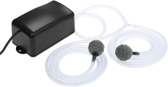 Solar Powered Air Pump Kit, 2.5W Solar Panel, Air Pump, Air Hoses and Airing Stones for Garden Fish Tank Pool Fishing Pond