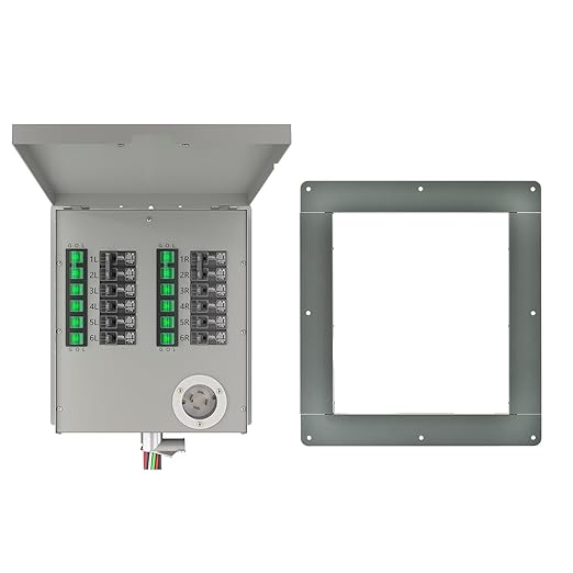 Nature's Generator Transfer Switch 12 Circuits 120/240V 30A Power Transfer Kit with Transfer Switch Flush Mount(Indoor)