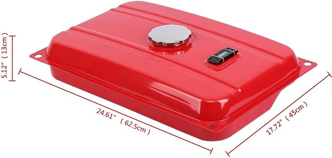 Generator Gas Fuel Tank 7 Gallons / 26.5 Liters Universal Generator Gas Tank with Valve Petcock Filter for EC6500