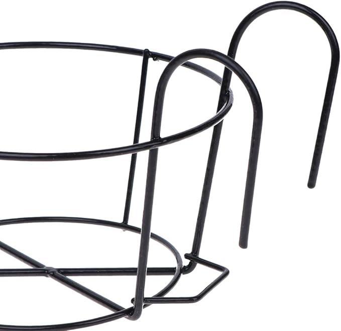 4 Pack Hanging Planters for Railings Rail Planter Hanging Baskets Flower Pot Holders Iron Plant Racks Metal Fence Planter Potted Stand Mounted Balcony Plant Baskets Container,Garden Steel Pots