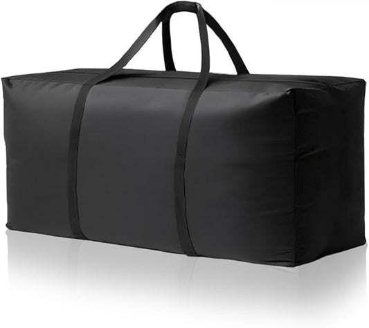 NCEDN Waterproof Patio Cushion Storage Bag - 49 × 16 × 22 Inch Heavy Duty Oxford Outdoor Cushion Storage Bag, Dustproof & UV Protection for Garden Use, with Upgraded Fabric & Reinforced Zipper