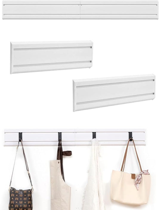 FRAYSCENT Garage Tool Organizer Wall Mount Slat Wall Paneling Yard Tool Storage for Garage, Bike Storage Rack