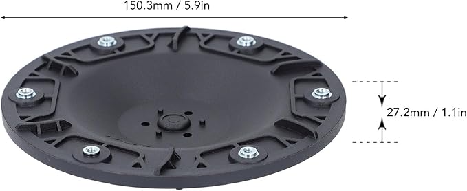 Robotic Lawnmower Disc Replacement YDuupxe 6 Openings Design M4 Thread Nylon Disc 27.2mm Thickness for Old or Damaged Turntables