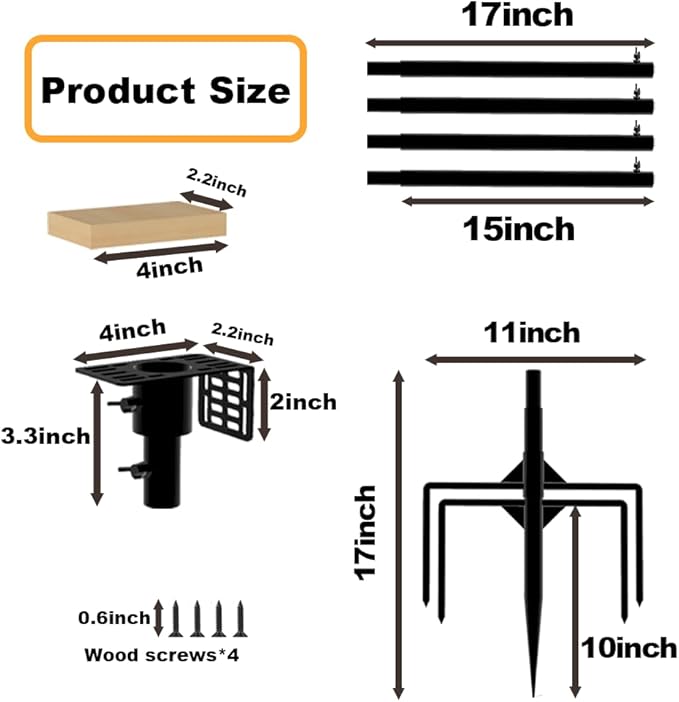 Smart Bird Feeder Pole,79 Inches Tall Bird House Poles for Outdoors,1-Inch Diameter Thickened Heavy-Duty Pole for Bird Feeder,Adjustable Bird Feeder Stand, Slip-Fit Connection.